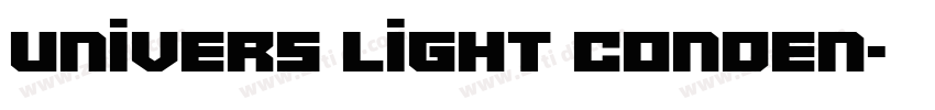 Univers Light Conden字体转换